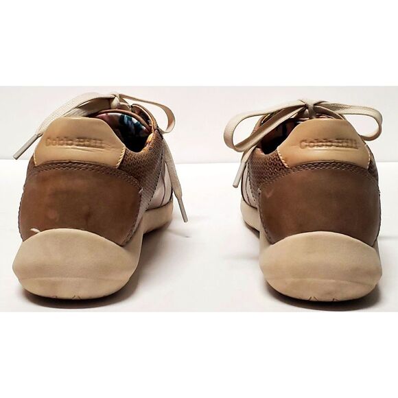 Cobb Hill Amalie Comfort Shoes WOM US11 CH9548 Taupe Leather Lace Up Sneakers - Picture 14 of 16